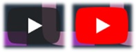 The red play button plays back videos.